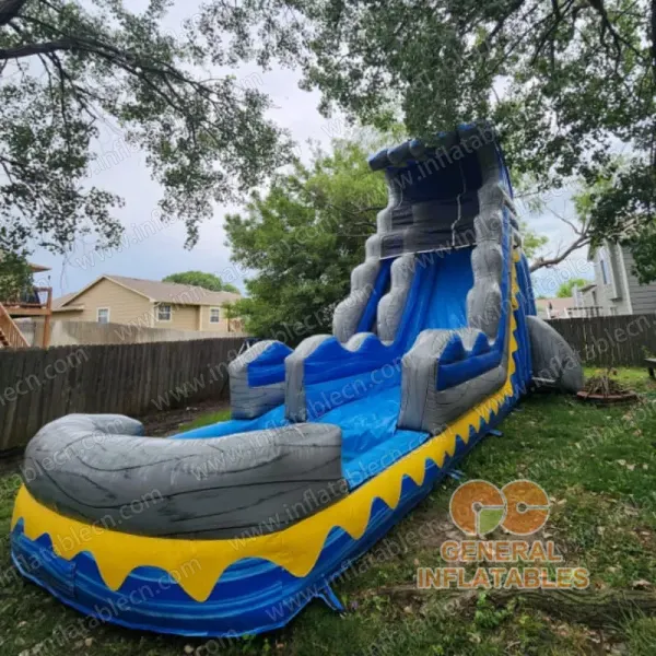 GWS-407 Blue wave water slide - customer photo from USA