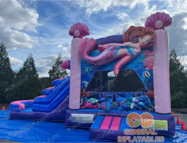 GWC-024 3D mermaid inflatable combo - customer photo from USA