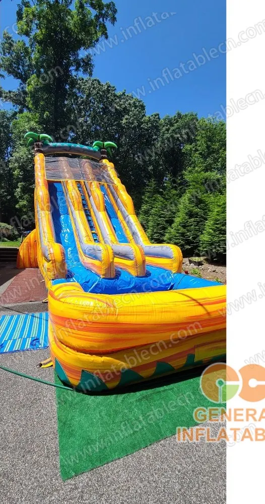 GWS-22 24' High dual water slide - customer photo from USA
