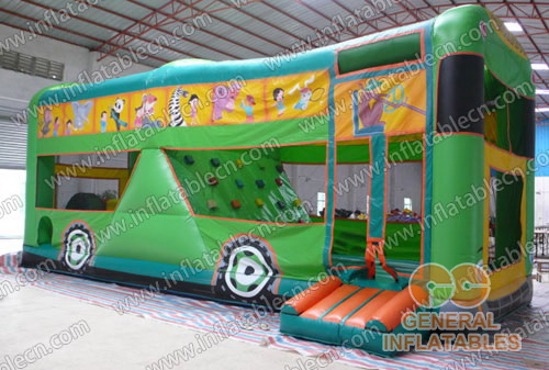GB-022 Inflable autobús salto