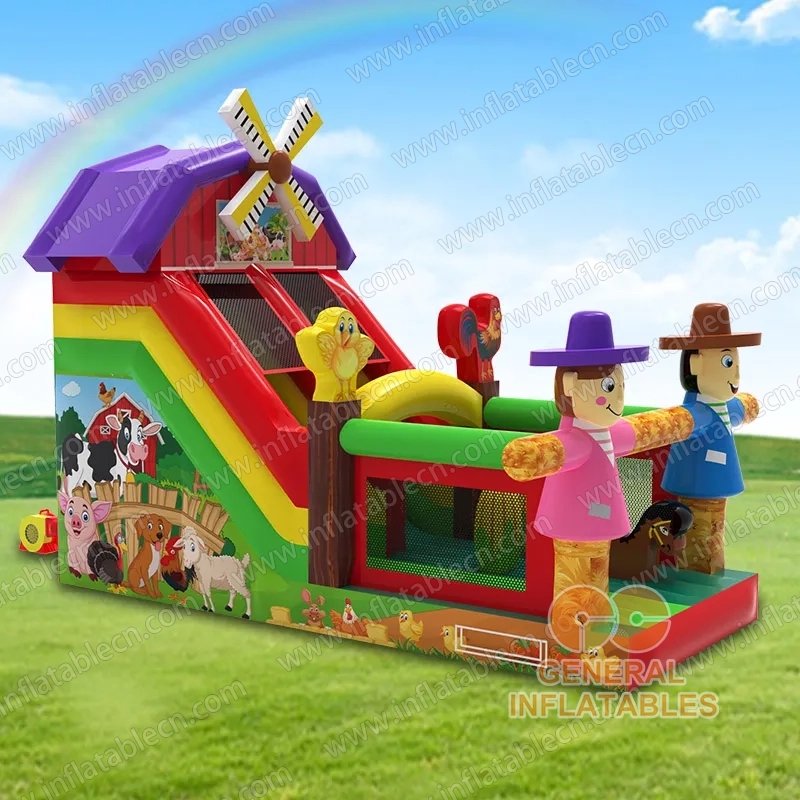 GS-283 Tobogán inflable de granja