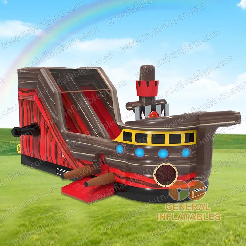 GS-284 Tobogán Inflable de Barco Pirata