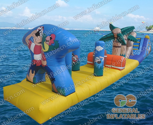 GW-071 Juegos de agua inflable de Cartoon Funland