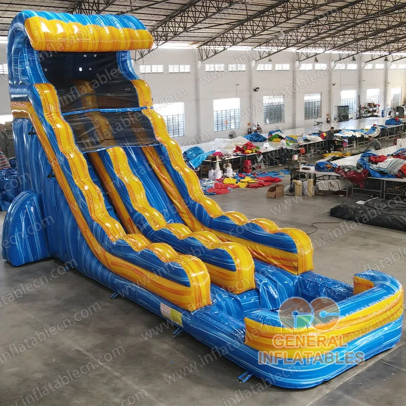 Tobogán de agua inflable